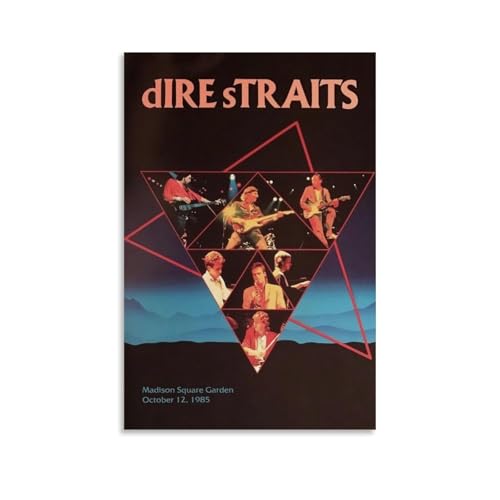 YHNGFDSKNB Leinwandposter "Dire Straits Sänger", Musikserie, Wandkunst, dekoratives Gemälde, Schlafzimmer, Gemälde, Poster, 40 x 60 cm, ungerahmter Stil von YHNGFDSKNB