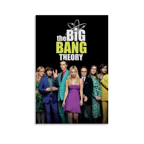 YHNGFDSKNB Leinwandposter "The Big Bang Theory" 2, moderne Klassiker, TV-Serie, Wandkunst, dekoratives Gemälde, Poster, 40 x 60 cm, ungerahmter Stil von YHNGFDSKNB