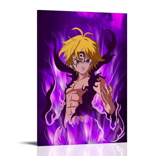 YHNGFDSKNB The Seven Deadly Sins Meliodas Klassische Anime-Serie Leinwandplaster, Wandkunst Dekorative Malerei Schlafzimmer Malerei Poster 30x45cm Rahmenstil YHNGFDSKNB The Seven Deadly Sins Meliodas Klassische Anime-Serie Leinwandplaster, Wandkunst Dekorative Malerei Schlafzimmer Malerei Poster 30x45cm Rahmenstil von YHNGFDSKNB