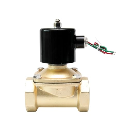 1,5 Zoll 2 Zoll 2-Wege-Magnetventil 230 V 12 V 120 V 24 V Normalerweise geschlossenes elektrisches Wasser-Luft-Ventil(1-1/2",NPT_220VAC) von YHNNH