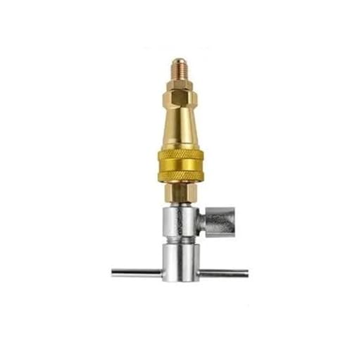 1 Pcs Kühlschrank Schnell Anschluss Messing Washer Quick Connect Stecker 1/4 Kupfer Rohr Werkzeug Anschluss Kühlschrank Zubehör(132mm) von YHNNH