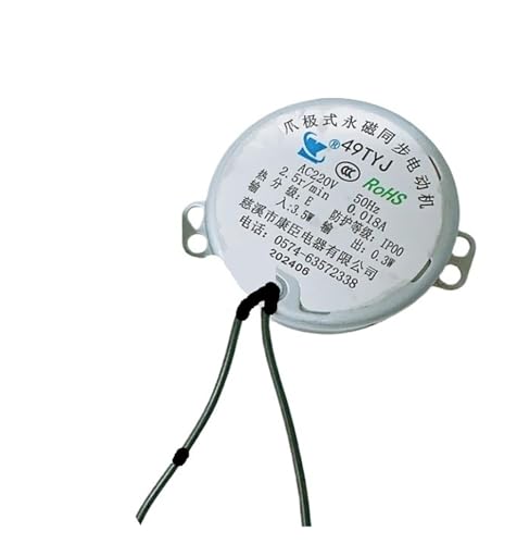 1 STÜCKE 49TYJ/50TYZ 220 V-240 V 50-60 HZ CW/CCW Elektrischer Ventilator Quadratischer Tischventilator Drehender Drehzug-Synchronmotor(With crankshaft 5rpm) von YHNNH
