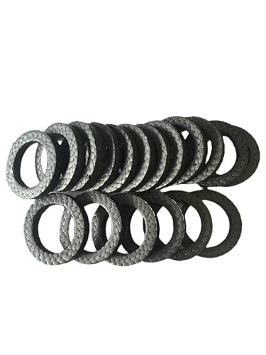 10 Stück PTFE-Graphit-Geflechtpackungsringe for Pumpen, Ventile und Wellen – Dichtungen(OD100*ID80*10mmT) von YHNNH