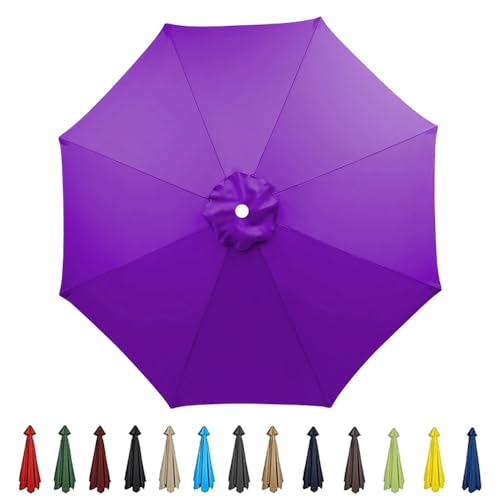 2,1 m, 2,3 m, 2,7 m, 3,0 m, Terrassenschirm, Ersatzdach, wasserdichte Abdeckung aus Polyestergewebe für Markt- und Hoftischschirme, 6- und 8-Rippen-Sonnenschirmdach für den Außenbereich (lil 2,1 m, 2,3 m, 2,7 m, 3,0 m, Terrassenschirm, Ersatzdach, wasserdichte Abdeckung aus Polyestergewebe für Markt- und Hoftischschirme, 6- und 8-Rippen-Sonnenschirmdach für den Außenbereich (lil von YHNNH