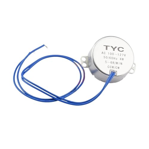 2,5/3/5-6 U/min Synchronmotor Pro TYC-50 AC 110 V 220 V 12 V 50/60 Hz Drehmoment 4 W CW/CCW Mikrowellen-Drehteller For Elektrischen Ventilator(AC110V 2.5-3R) von YHNNH