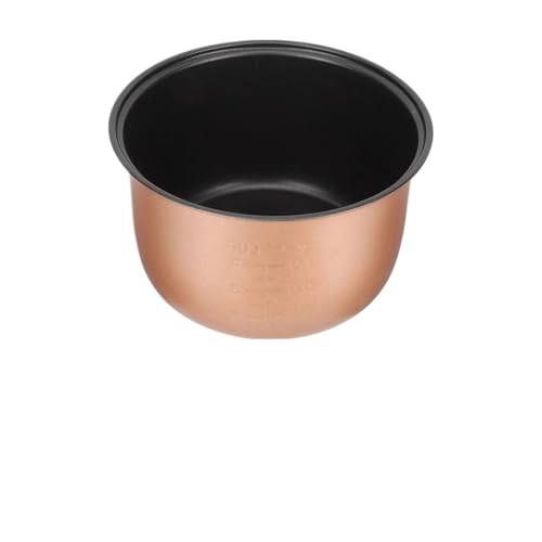 2L Gelb Honeycomb Antihaft-Innentopf Reiskocher Ersatz Liner Container Aluminiumlegierung Elektro-Kochgeschirr Küche(Golden) von YHNNH