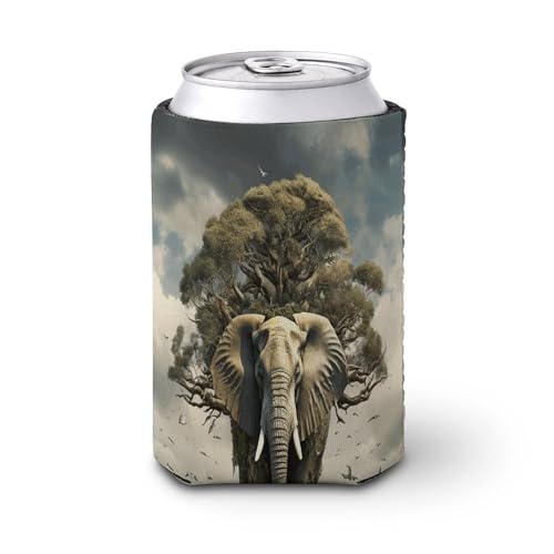 340 ml Dosenhülse, wiederverwendbar, elastische PVC-Verbundwerkstoffe, kalte Heißgetränke, Bäume und Elefantensprinte, isolierte Dosenhüllen für Bier 340 ml Dosenhülse, wiederverwendbar, elastische PVC-Verbundwerkstoffe, kalte Heißgetränke, Bäume und Elefantensprinte, isolierte Dosenhüllen für Bier von YHNNH