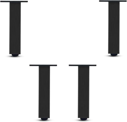 4 Stück Sofafüße aus Aluminiumlegierung, verstellbare DIY-Ersatzbeine for Couchtische/TV-Schränke/Schränke/Badezimmerschränke(60cm(23.6in)) von YHNNH