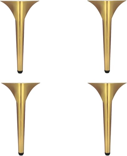 4 Stück höhenverstellbar 1 cm, Ersatz-Stützbeine aus Metall, Sofabeine aus Edelstahl, for Couchtisch, Nachttisch(30cm/11.8in) von YHNNH