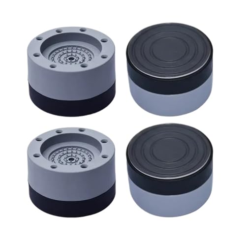 4PCS Anti-Vibrations-Pads Waschmaschine Füße Pad Universal Waschmaschine Anti-Rutsch-Roller Kit Möbel Hebe Fuß Basis Erhöhen(4pcs Blue 85mm) von YHNNH