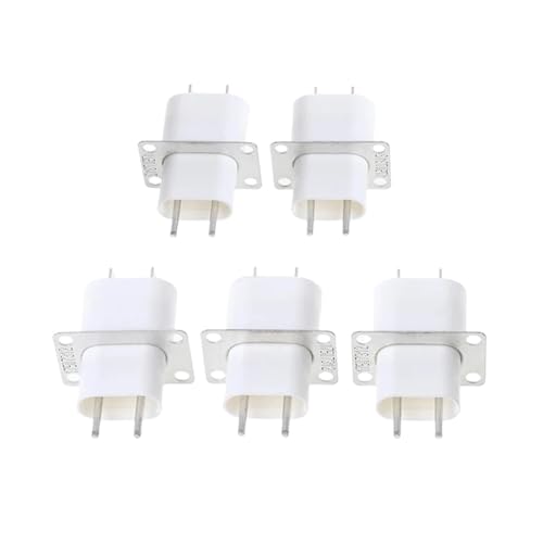 5/10 Stück Elektronischer Mikrowellenherd-Magnetron-Stecker, 4 Filament-Pin-Steckdosen, Konverter, Magnetron-Anschlussstecker Mit Kondensator(5pcs) von YHNNH
