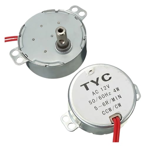 5–6 U/min Stabiler Synchronmotor Pro TYC-50 AC 220 V 12 V 50/60 Hz Drehmoment 4KGF.CM 4 W CW/CCW Mikrowellen-Drehteller For Elektrischen Ventilator(AC 12V) von YHNNH