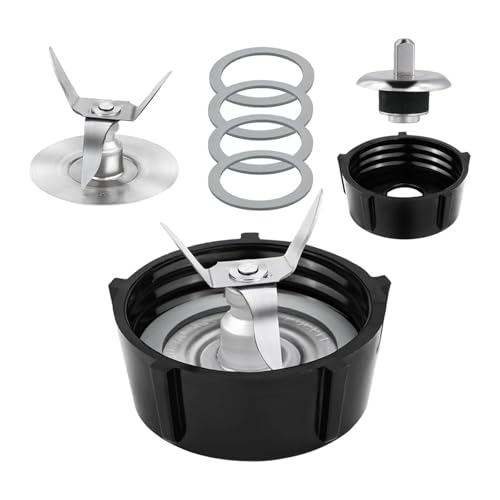 A61T-7Pcs, Kompatibel For Oster, Mixer Klinge Mit Glas Basis Kappe, Mixer Klinge Ersatz A61T-7Pcs, Kompatibel For Oster, Mixer Klinge Mit Glas Basis Kappe, Mixer Klinge Ersatz von YHNNH
