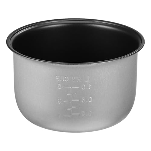 Aluminiumlegierung Reiskocher Liner Elektrischer Topf Haushalt Innerer Ersatz Antihaft-Kochbehälter Kochgeschirr Teile Küche(Silver18.50X18.50X10) von YHNNH