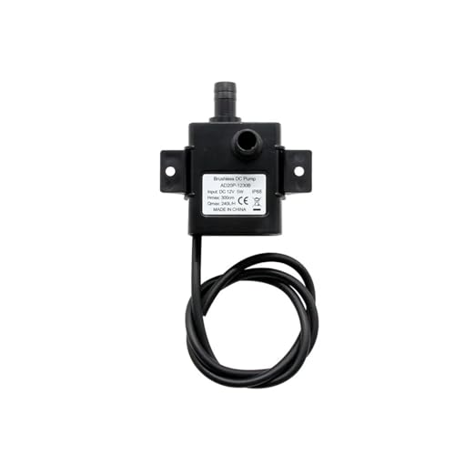 DC 12V Wasserpumpe 4,8W Tragbare Elektrische Kühlung Leise Tauchpumpe Wasserdichte Kreiselpumpen Hausgarten Outdoor-Tool(12V 1230B 5W) von YHNNH