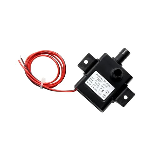 DC 12V Wasserpumpe 4,8W Tragbare Elektrische Kühlung Leise Tauchpumpe Wasserdichte Kreiselpumpen Hausgarten Outdoor-Tool(12V 1230C 3.6W) von YHNNH