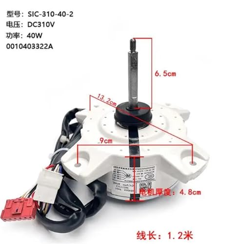 DC-Motorlüfter For Klimaanlagen, Kompatibel Mit Haier, SIC-310-40-2 0010403322A 0010403322B ZWK428A3000010(1pcs) von YHNNH