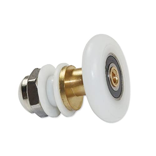 Durchmesser Dusche Glas Schiebetür Hängen Rad Roller Badezimmer Schiebetüren Schrank Exzentrische Riemenscheiben(Roller diameter 19mm) von YHNNH
