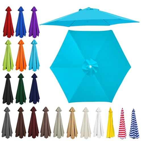 Ersatz-Sonnenschirmdach, 2 m, 3,5 m, Gartenschirm-Oberabdeckung, 6 8 Rippen, Sonnenschutzstoff, wasserdichtes Außendach für Terrasse, Deck und Garten von YHNNH