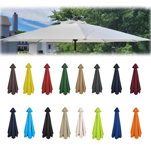 Ersatzdach für Ampelschirm, Sonnenschutzabdeckung, Stoff für Sonnenschirmoberteil im Freien, ideal für Schutz und Stil des Gartenschirms von YHNNH