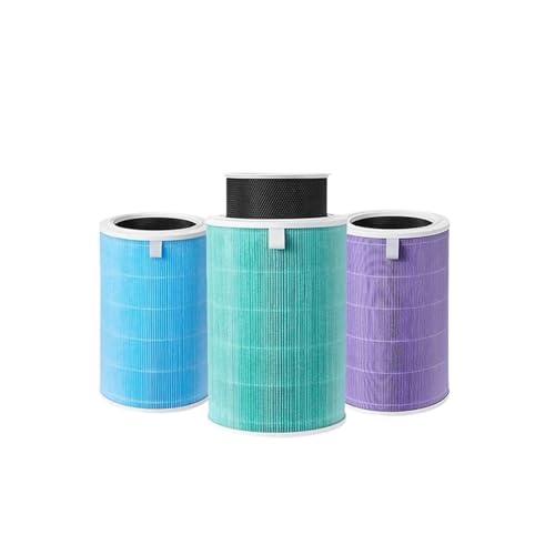 Filte, Kompatibel For Mi, Luftreiniger 1 2 2S 2C 2H 3 3S 3C 3H Luftfilter Ersatz(Blue Double Barrel) von YHNNH