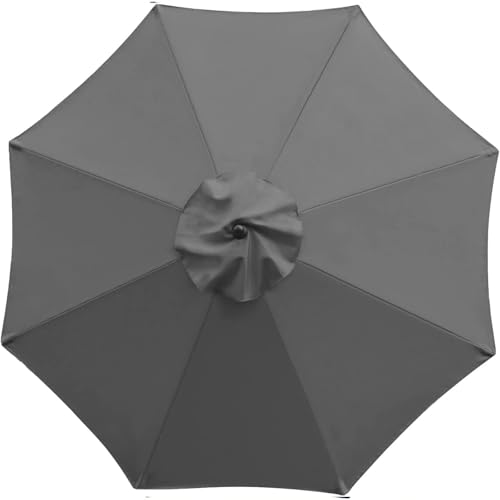 Gartenschirmabdeckung, UV-Schutz, wasserdichter Baldachin, Ersatz für 6 8-Rippen-Sonnenschirm, winddicht, passend für Garten, Hinterhof, Pooldeck Gartenschirmabdeckung, UV-Schutz, wasserdichter Baldachin, Ersatz für 6 8-Rippen-Sonnenschirm, winddicht, passend für Garten, Hinterhof, Pooldeck von YHNNH