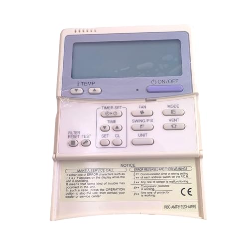 Kabelgebundener Controller for das zentrale Bedienfeld der Klimaanlage, kompatibel mit Toshiba, RBC-AMT31E, Kabelcontroller RBC-ASCU11-C(AMT31E) von YHNNH