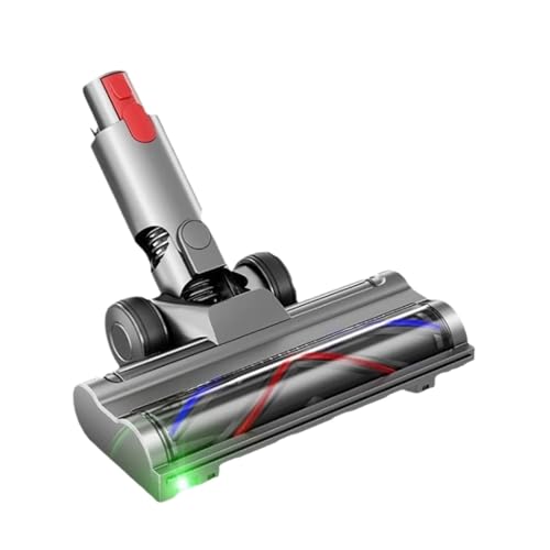 Kompatibel Mit Dyson, V7 V8 V10 V11 V15 Staubsaugeraufsatz, V-förmiger Borstenrollenbürstenkopf, Lichtschalter-Verriegelungssatz von YHNNH