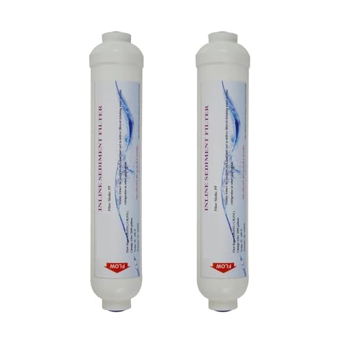 Kühlschränke und Wasserfilter, kompatibel mit T33, Inline-Sedimentfilter vor/nach 2000 Gal, 2 AD x 10" Länge (2er-Pack) von YHNNH