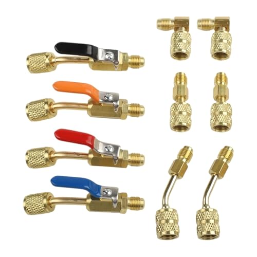 Kugelhahn-Kit HVAC-Reparatur-Kit Kältetechnik Messinglegierungskonstruktion Hohe Druckwerte For R12 For R134A(1set) von YHNNH