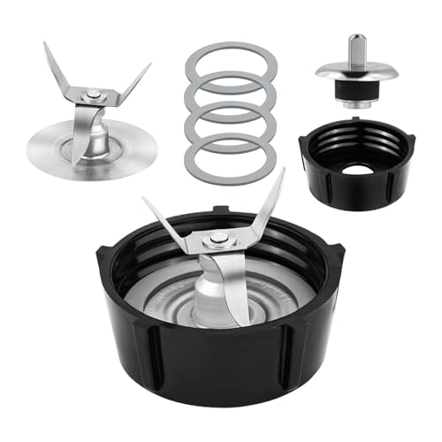 M08K 7-teilige Mixer-Ersatzteile, kompatibel mit Oster, Mixer-Eisklinge mit Behälter-Basiskappe, Zubehör, kompatibel mit Osterizer, Mixer von YHNNH