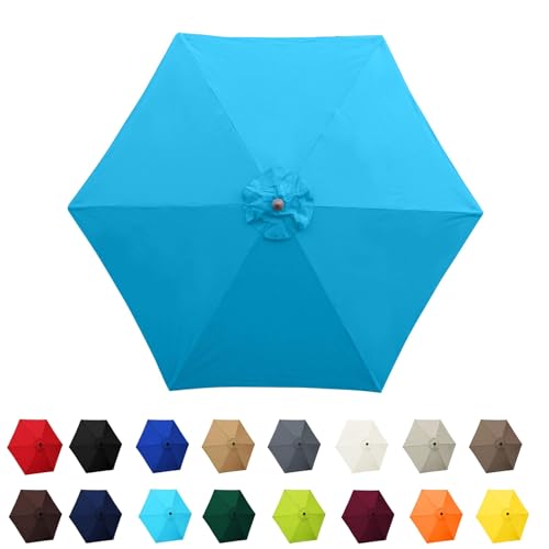 Marktschirm-Überdachung, 2 m, 2, 2,7 m, Terrassen-Ersatzdach für Gartensonnenschirme und Markttischschirme, wetterbeständig, UV-Schutz Marktschirm-Überdachung, 2 m, 2, 2,7 m, Terrassen-Ersatzdach für Gartensonnenschirme und Markttischschirme, wetterbeständig, UV-Schutz von YHNNH