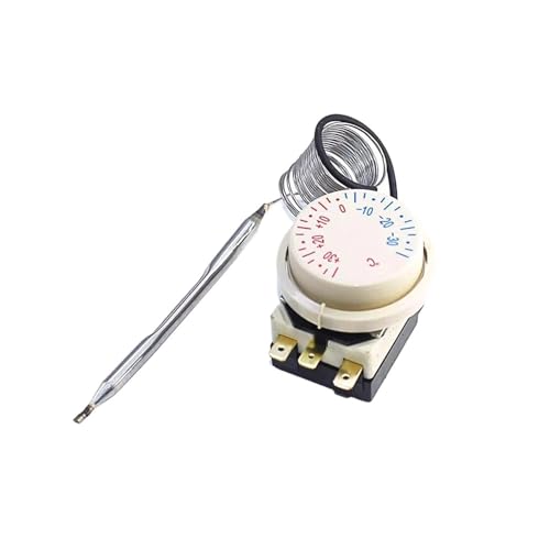 Mechanischer Drehthermostat, Kompatibel Mit Mai, Reglern In Kühl- Und Gefrierschränken, ±30℃ Sensor, Vitrine, Frischhalteschrank von YHNNH