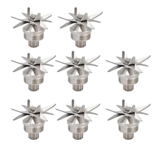 Messer-Eiszerkleinerer mit Edelstahlklingen for Entsafter-Mixer, kompatibel mit TWK, TM 767 800, kompatibel mit JTC, 767 800, Teil for 2-Liter-Behälter 010 767 800 G5200(8pcs) von YHNNH