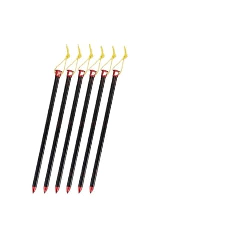 Metallische Bodennägel, 15,5 cm/20 cm Outdoor Ultraleicht Aluminium Legierung Stakes Camping Carbon Fiber Guy Linie Baldachin Seil Nägel Zelt Zubehör(Yellow) von YHNNH