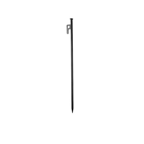 Metallische Bodennägel, 25/30/40 cm Robuste Stahl-Zeltheringe Outdoor-Überdachungspfähle Heringe Camping-Bodennagel-Heringe Strandzeltheringe(Black 40cm 10pcs) von YHNNH