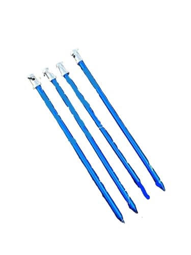 Metallische Bodennägel, 4Pcs 23CM Aluminium Camping Zelt Stakes Heavy Duty Boden Pegs Hängematte Tarps Markise Baldachin Nägel Spikes von YHNNH