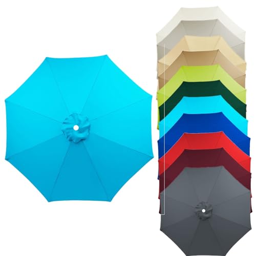 Premium-Ersatzdach für Terrassenschirm, 6/8 Arme, Gartenschirmstoff, 2,7 m, 3,0 m, farbecht, Abdeckung für Markttisch, Sonnenschirm, wetterfester Außenschatten Premium-Ersatzdach für Terrassenschirm, 6/8 Arme, Gartenschirmstoff, 2,7 m, 3,0 m, farbecht, Abdeckung für Markttisch, Sonnenschirm, wetterfester Außenschatten von YHNNH