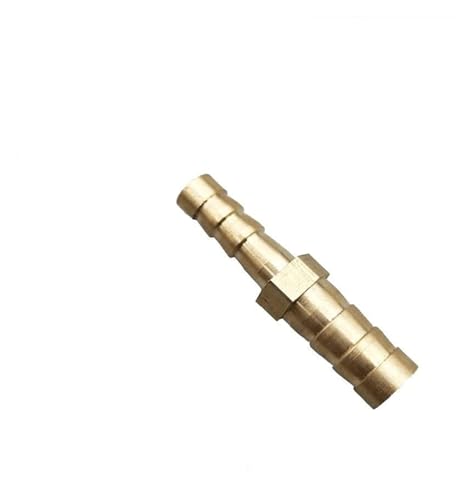 Reduzierstück aus Messing, gerader Schlauchstutzen, 2-Wege-Rohrverschraubung, Reduzierstück, Kupferverbinder, Verbindungsstück, Kupplungsadapter, for Brenngas, Wasser(8Mm 14Mm Barb) von YHNNH