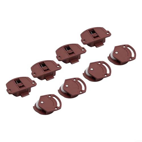 Schiebetüren for den Kleiderschrank mit Nylonführungen und Kunststoffrollen for einen reibungslosen Lauf der Schiebetüren(4pcs) von YHNNH