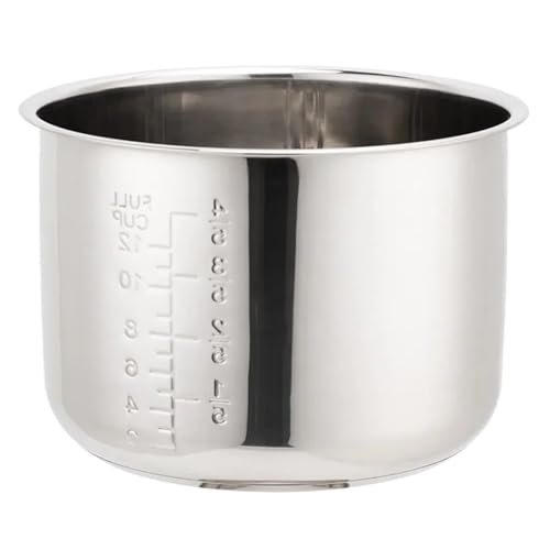 Schnellkochtopf 6L Innentopf Reiseinsatz Innentöpfe Aus Edelstahl Minute Antihaft-Kochgeschirr For Küchenzubehör Utensilien(5L-135-136mm) von YHNNH