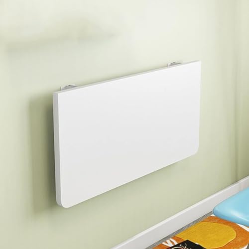 Schwebender, an der Wand montierter Klapptisch mit Halterungen, platzsparender Drop-Leaf-Schreibtisch for kleine Räume, Zuhause, Büro, Küche, Esszimmer, kompaktes Laptop-Regal(L90xW40cm/L35xW16in) von YHNNH