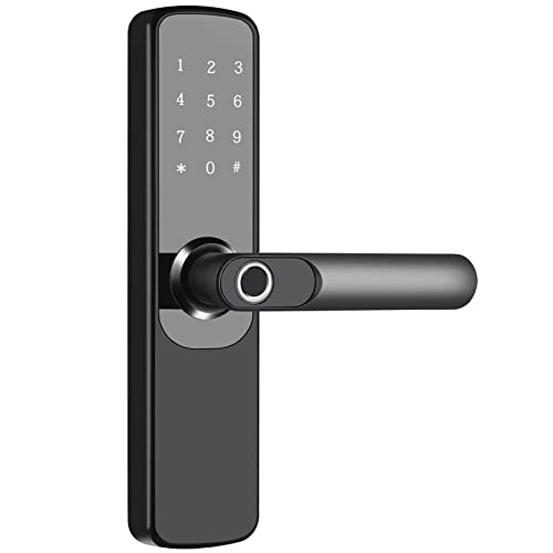 Smart Door Handle Intelligentes Fingerabdruck-Türschloss, TTlock-App-Smart-Lock mit Bluetooth, IC-Karte, mechanischem Schlüssel, schlüssellosem Zugang Touchscreen-Code Smart Door Handle Intelligentes Fingerabdruck-Türschloss, TTlock-App-Smart-Lock mit Bluetooth, IC-Karte, mechanischem Schlüssel, schlüssellosem Zugang Touchscreen-Code von YHNNH