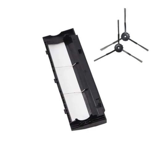 Staubsammlerhalterung, Hauptbürstenabdeckung, Kompatibel Mit Imilab, V1 Kehrroboter, Wischmopp, Wassertank-Tablett, Zubehör(Black 1set) von YHNNH