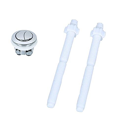Toilettenspülventil-Set mit zwei Druckknöpfen – hochwertiger Kunststoffersatz for 38/48/58 mm Wassertanks, 1 Stück(38cm) von YHNNH