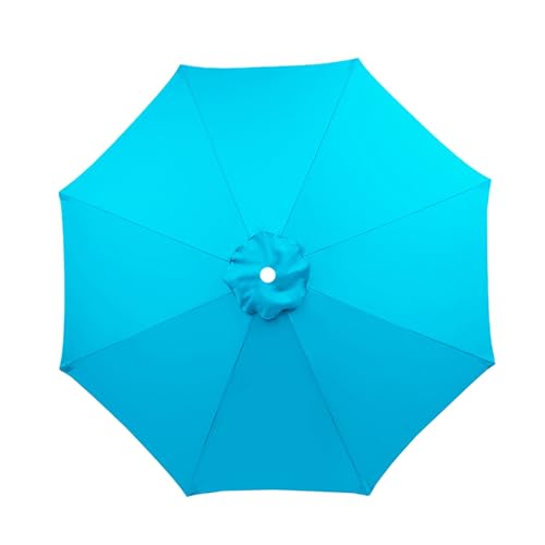 Wasserdichter Ersatz-Sonnenschirmbezug für Gartenschirme, UV-Schutz, Stoffbezug für Sonnenschirme, passend für 200–350 cm große Schirme, Hellblau, 2,7 m, 8 Rippen, Schutz im Freien Wasserdichter Ersatz-Sonnenschirmbezug für Gartenschirme, UV-Schutz, Stoffbezug für Sonnenschirme, passend für 200–350 cm große Schirme, Hellblau, 2,7 m, 8 Rippen, Schutz im Freien von YHNNH