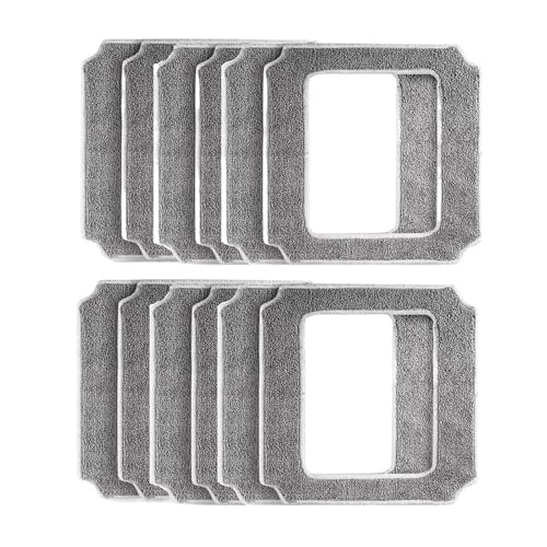 Wischmopp-Tuch, Kompatibel Mit ABIR, WD8-Fensterputzroboter, Wiederverwendbare, Waschbare Lappen For Waschen Von Fensterglas-Ersatzteilen, 6/12/18-teiliges Tuch(12pcs) von YHNNH
