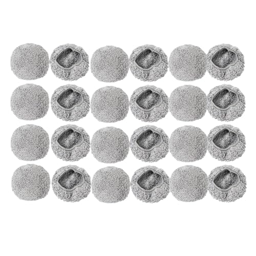 Wischpads, Kompatibel Mit Hobot, 188 168 198 388 Kehrroboter, Universelle Runde Wischmopp-Tücher, Staubsaugerteile(24Pcs) von YHNNH