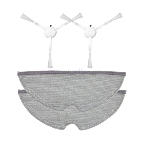Wischtuch, Kompatibel Mit Xiaomi, 1C 2C 1T / F9 D9 Tücher, Lappen, Zubehör, Roboter-Staubsauger, Wischmopp, Ersatzteile(2 Cloth 2 Brush) von YHNNH