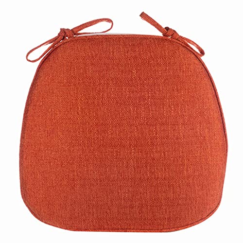 YHNNH， 1 Stück Küchenstuhlkissen mit Bändern, Esszimmerstuhlkissen, Stuhlpolster for Esszimmerstühle aus Memory-Schaum, U-förmiges Stuhlkissen for Esszimmerstühle(Orange) von YHNNH